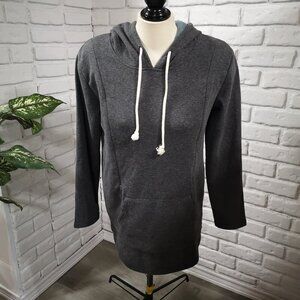 Bearsland Ladies Size Medium Grey Breastfeeding Faux Fur Lined Drawstring Hoodie